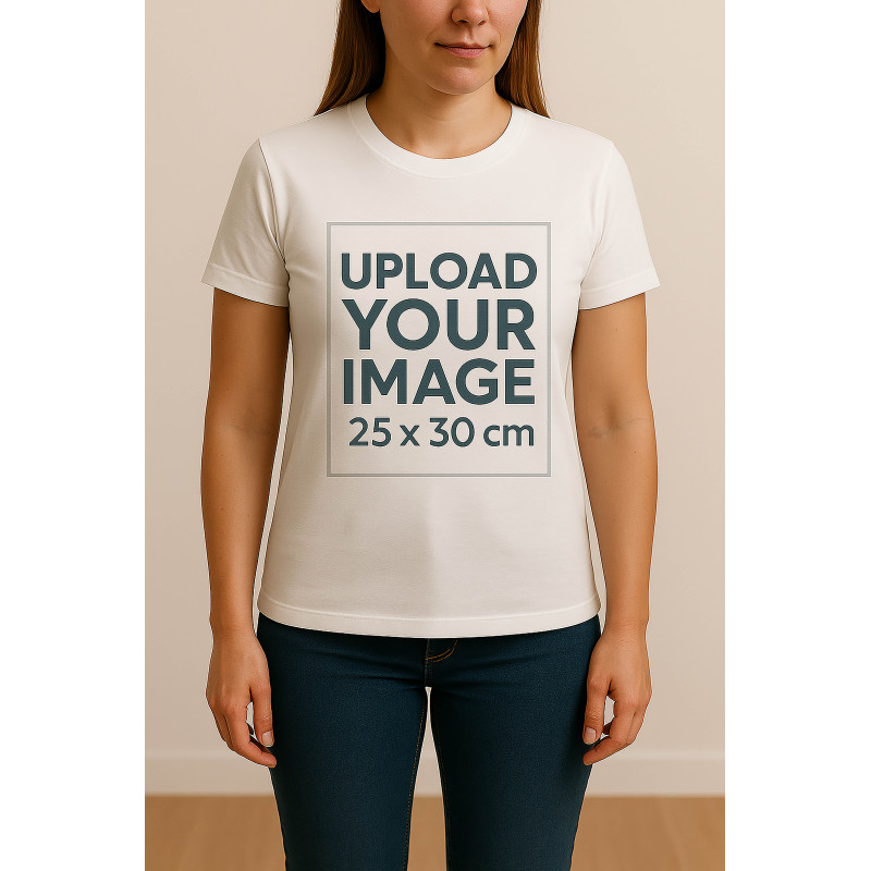 CAMISETA MUJER + DTG 25X30CM