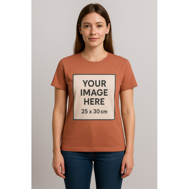 CAMISETA MUJER + DTG 25X30CM